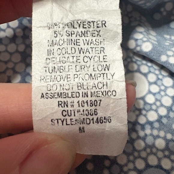 Espresso Navy and White Midi Dress - Picture 3 of 9